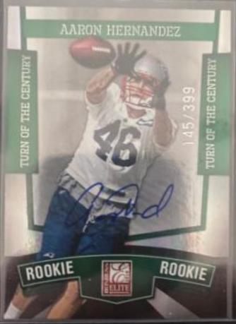 Aaron Hernandez #121 2010 Panini Donruss Elite Football