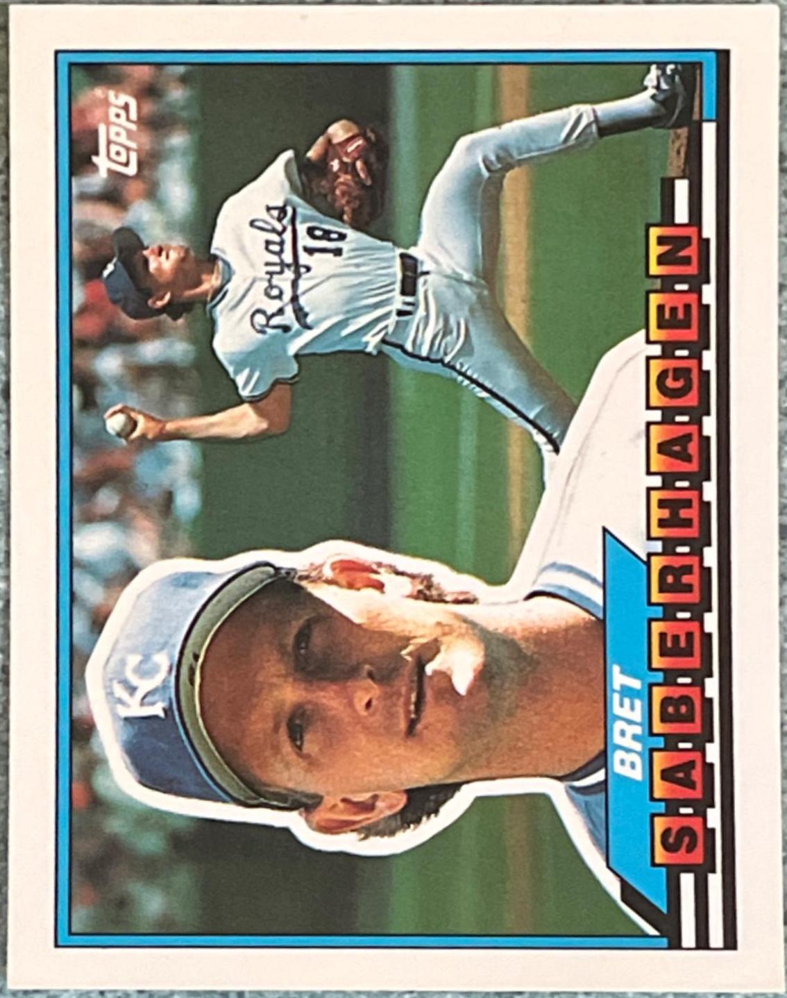 Bret Saberhagen #6 Baseball Cards 1989 Topps Big