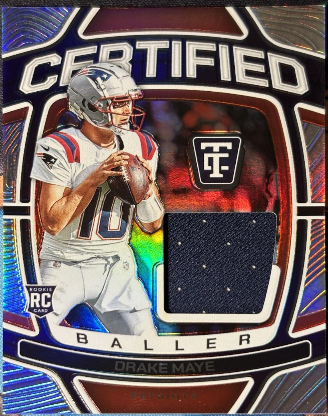 Drake Maye #5 Football Cards 2024 Panini Totally Certified Baller