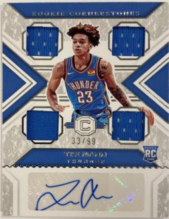 Tre Mann #RCO-TRE Basketball Cards 2021 Panini Chronicles Rookie Cornerstones Autographs