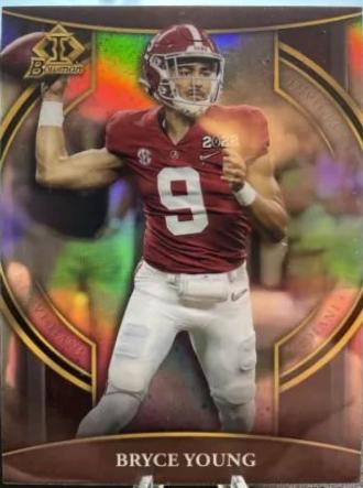 Bryce Young #BI-1 Football Cards 2022 Bowman Chrome University Invicta