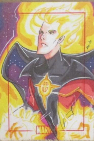 Kat Laurange Marvel 2010 Rittenhouse 70-Years of Comics Sketch