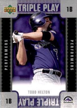 Todd Helton #TP-TH Baseball Cards 2007 Upper Deck Triple Play