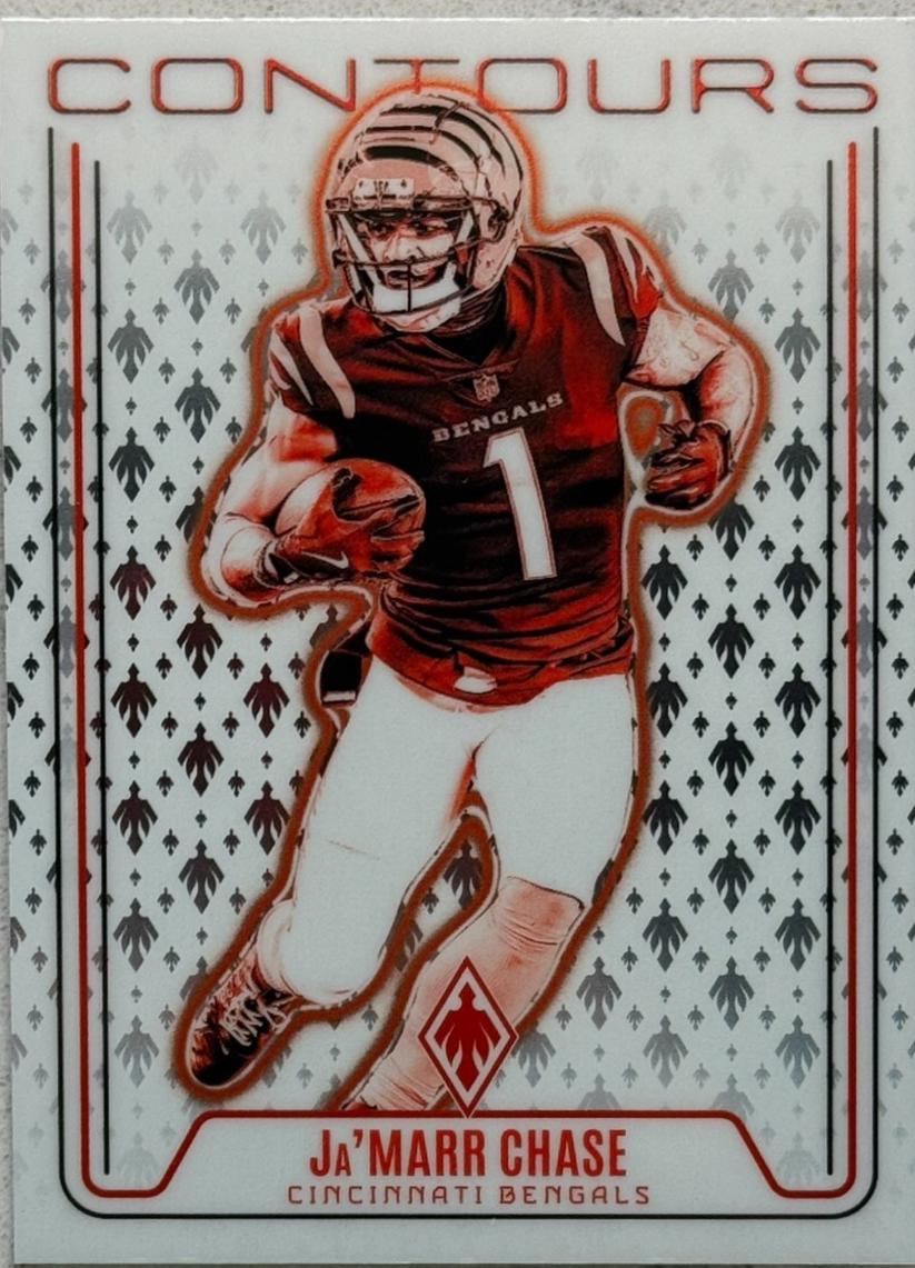 Ja'Marr Chase #22 Football Cards 2024 Panini Phoenix Contours