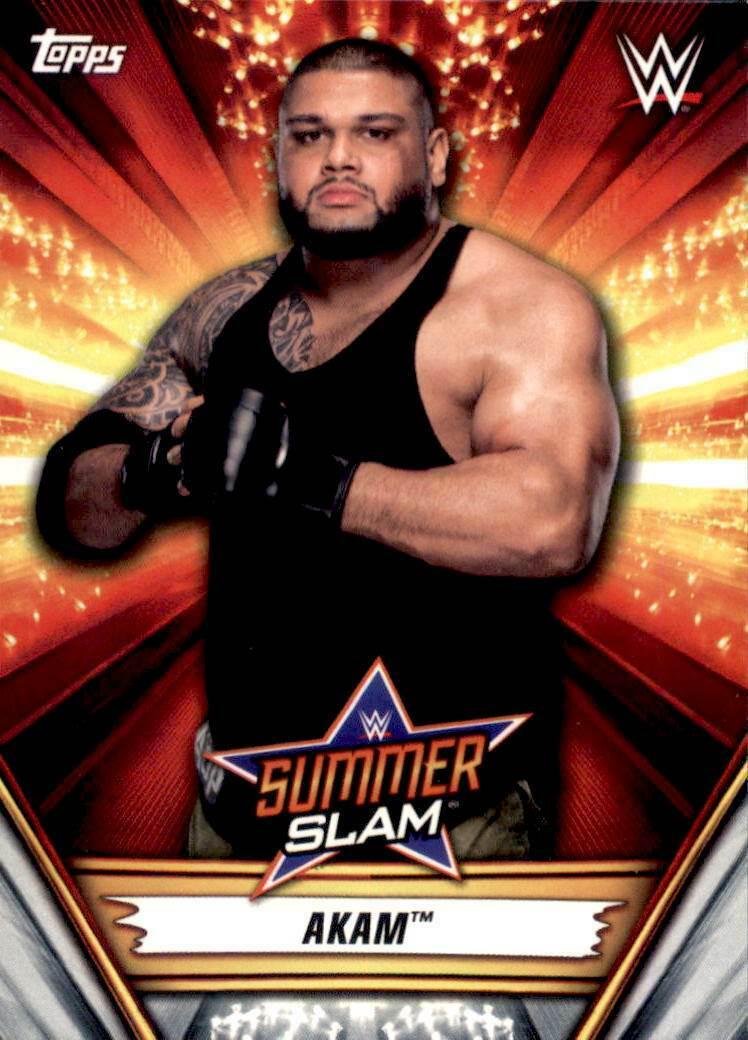 Akam #1 Wrestling Cards 2019 Topps WWE SummerSlam