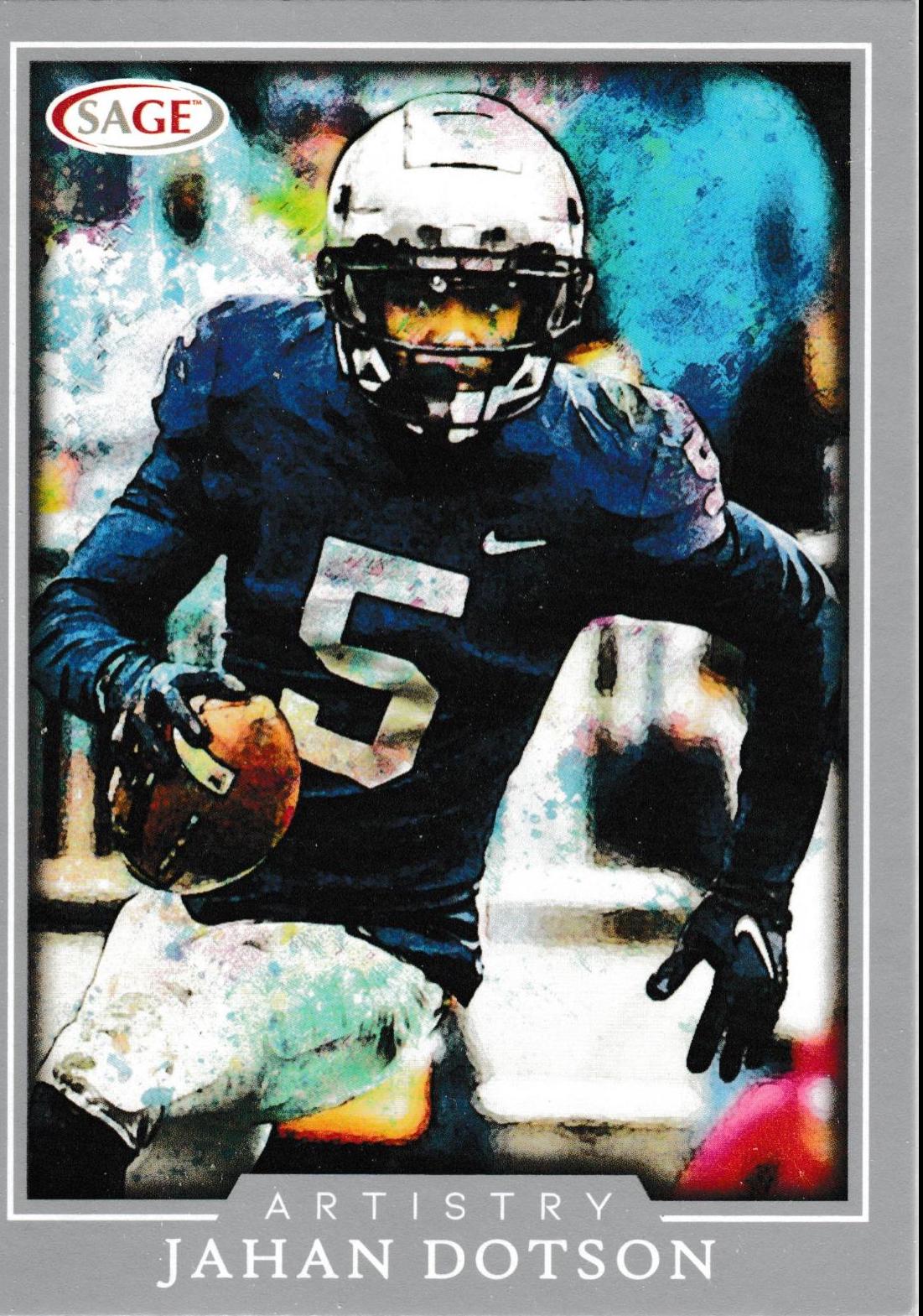 Jahan Dotson #52 Football Cards 2022 Sage Artistry