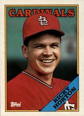 Ricky Horton #34 Baseball Cards 1988 Topps