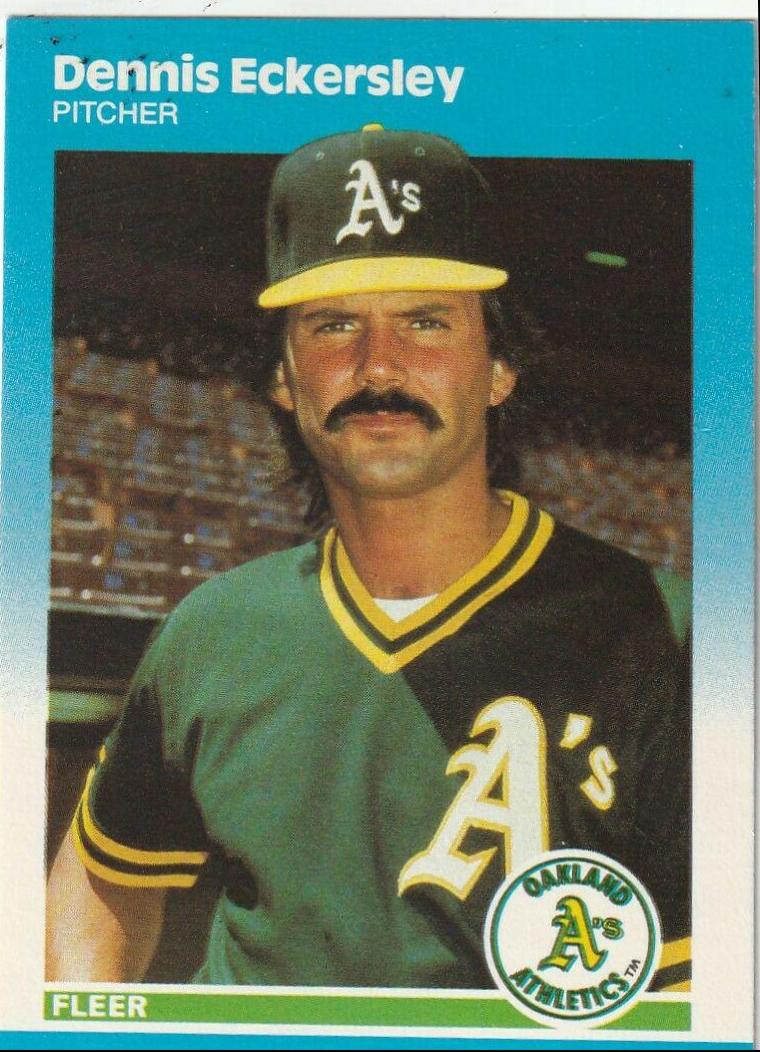 Dennis Eckersley #U-30 Baseball Cards 1987 Fleer Update
