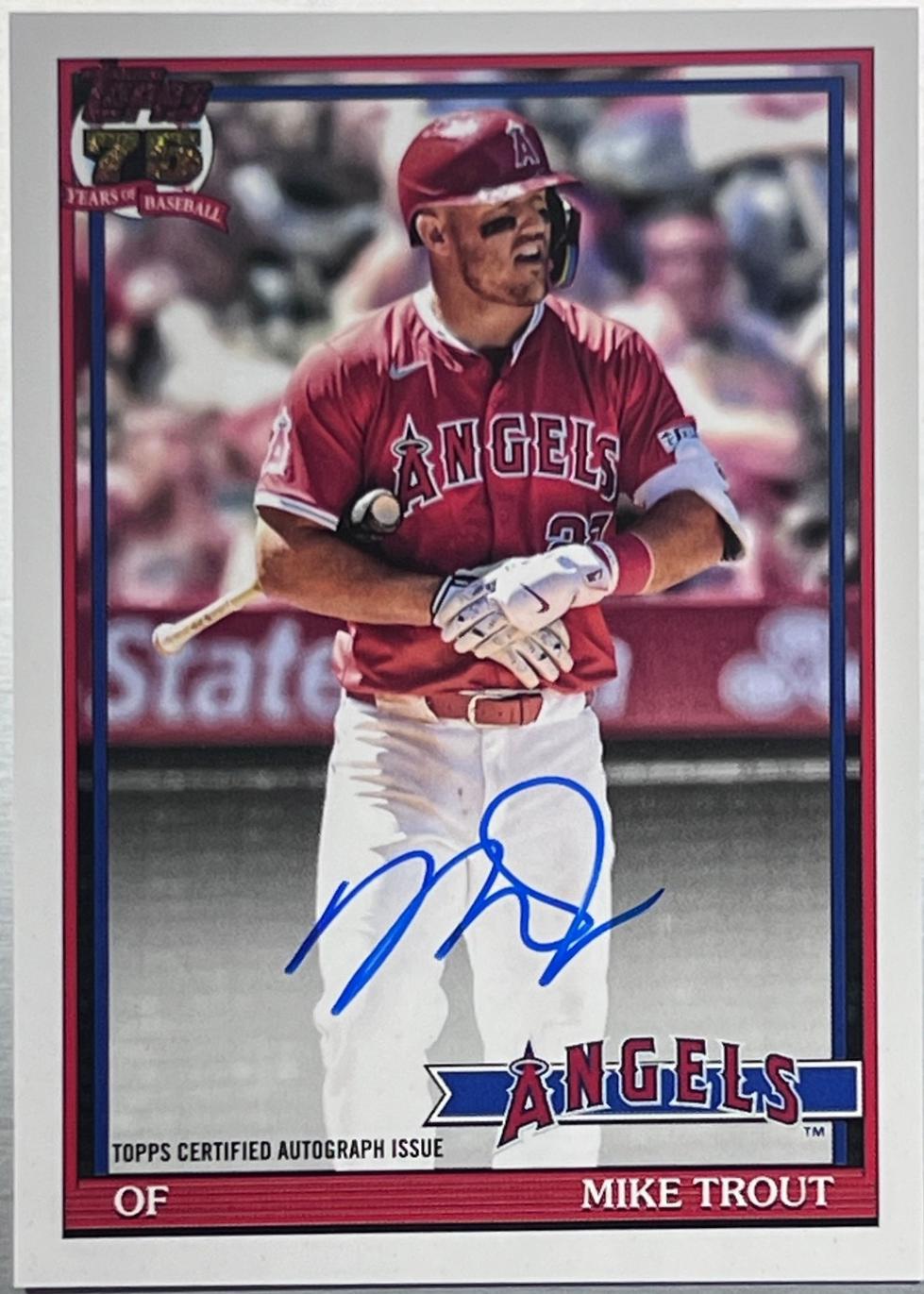 Mike Trout #91A-MT 2026 Topps Baseball 1991 Topps Autographs