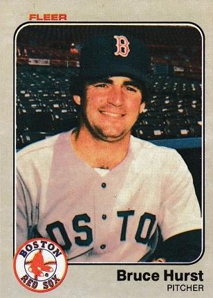 Bruce Hurst #186 Baseball Cards 1983 Fleer