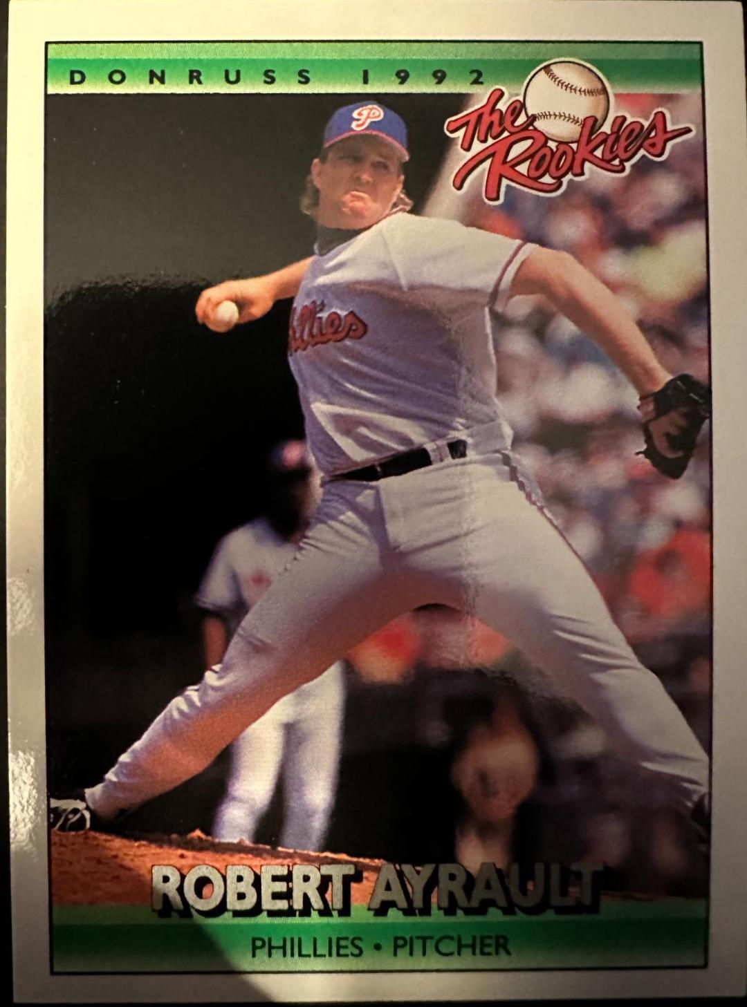 Robert Ayrault #8 Baseball Cards 1992 Panini Donruss Rookies