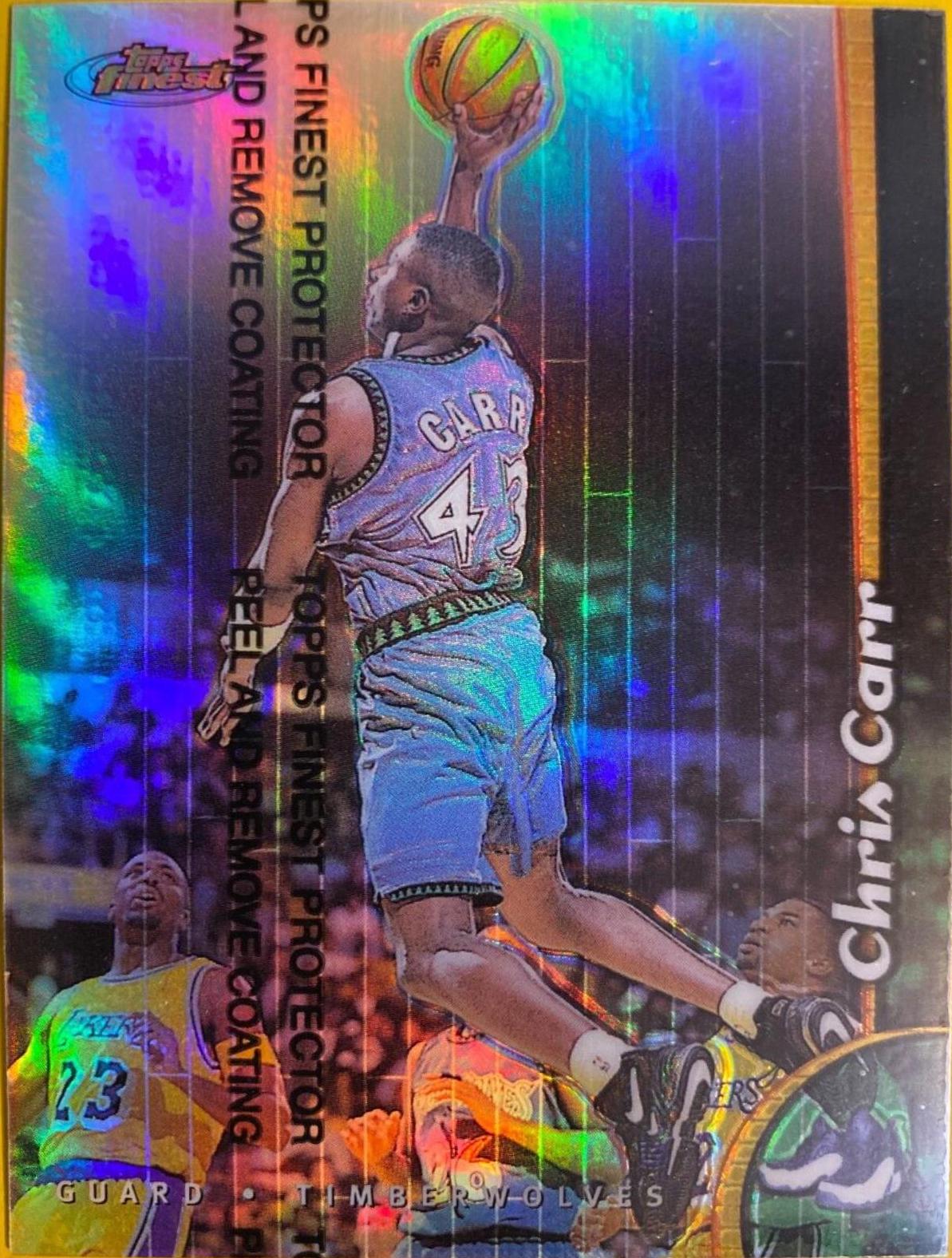 Chris Carr Non Protected Refractor #142 Basketball Cards 1998 Finest
