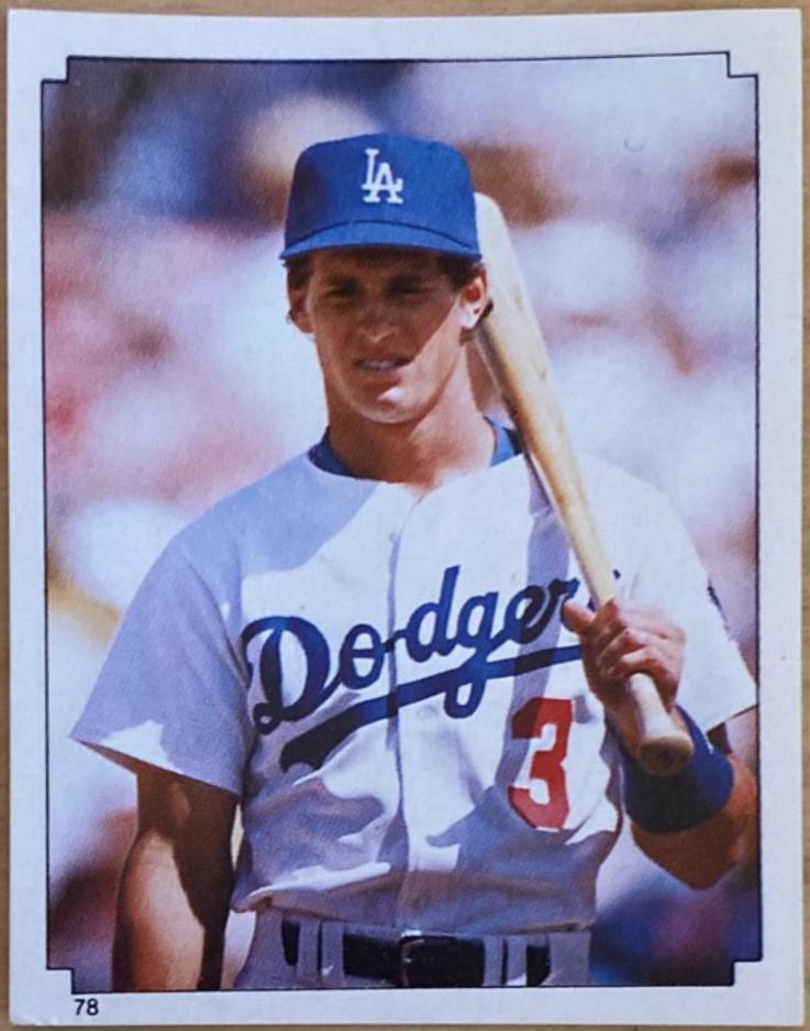 Steve Sax #78 Baseball Cards 1984 Topps Stickers