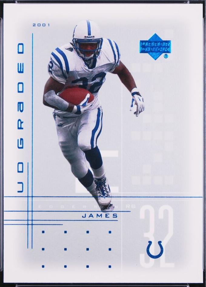 Edgerrin James #16 Football Cards 2001 Upper Deck Graded