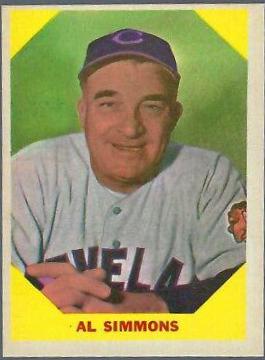 Al Simmons #32 Baseball Cards 1960 Fleer