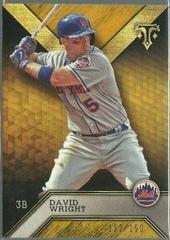 David Wright [Amber] #11 Baseball Cards 2016 Topps Triple Threads Prices