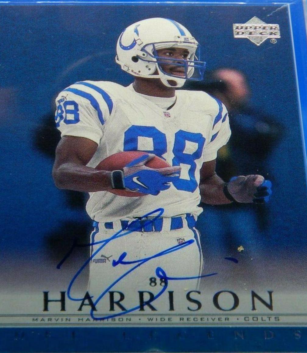 Marvin Harrison Football Cards 2000 Upper Deck Legends Autographs