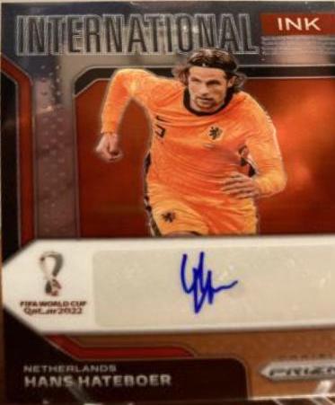 Hans Hateboer Soccer Cards 2022 Panini Prizm World Cup International Ink Autograph