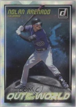 Nolan Arenado #OW10 Baseball Cards 2018 Panini Donruss Out of This World
