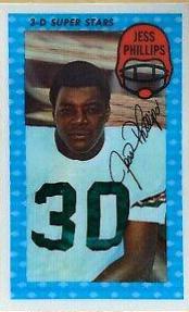 Jess Phillips #24 Football Cards 1971 Kellogg's