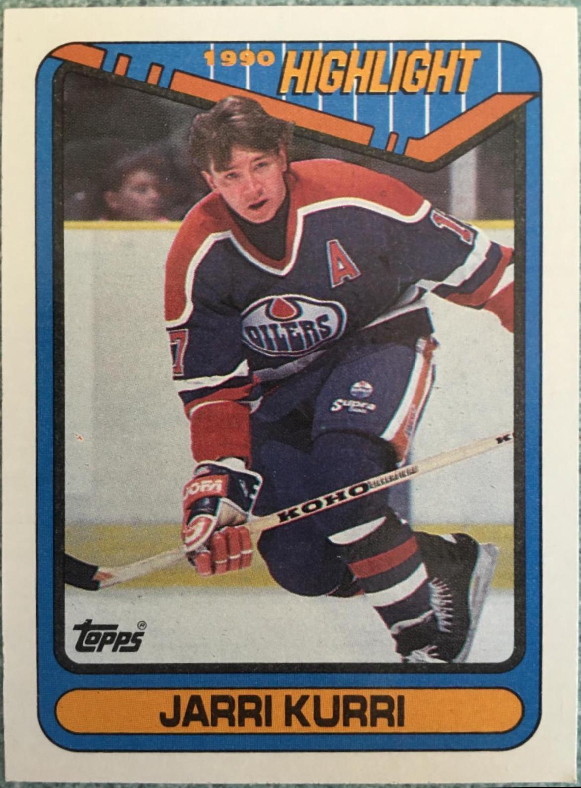 Jarri Kurri #5 Hockey Cards 1990 Topps