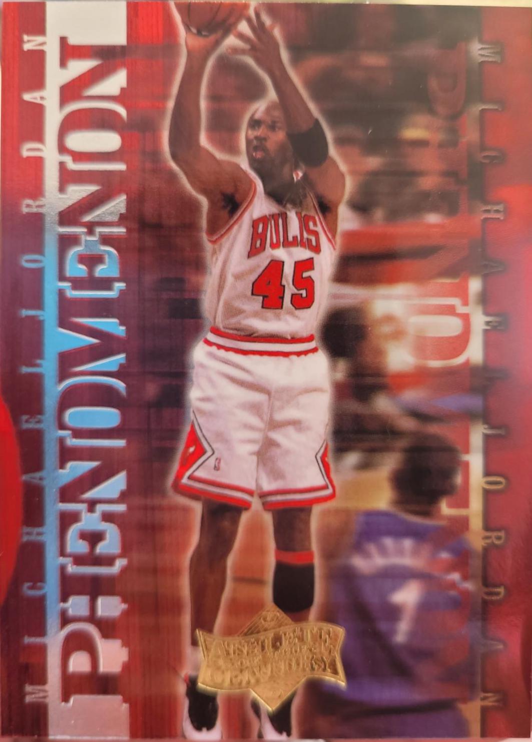Michael Jordan #P4 Basketball Cards 1999 Upper Deck MJ Athlete of the Century Phenomenon