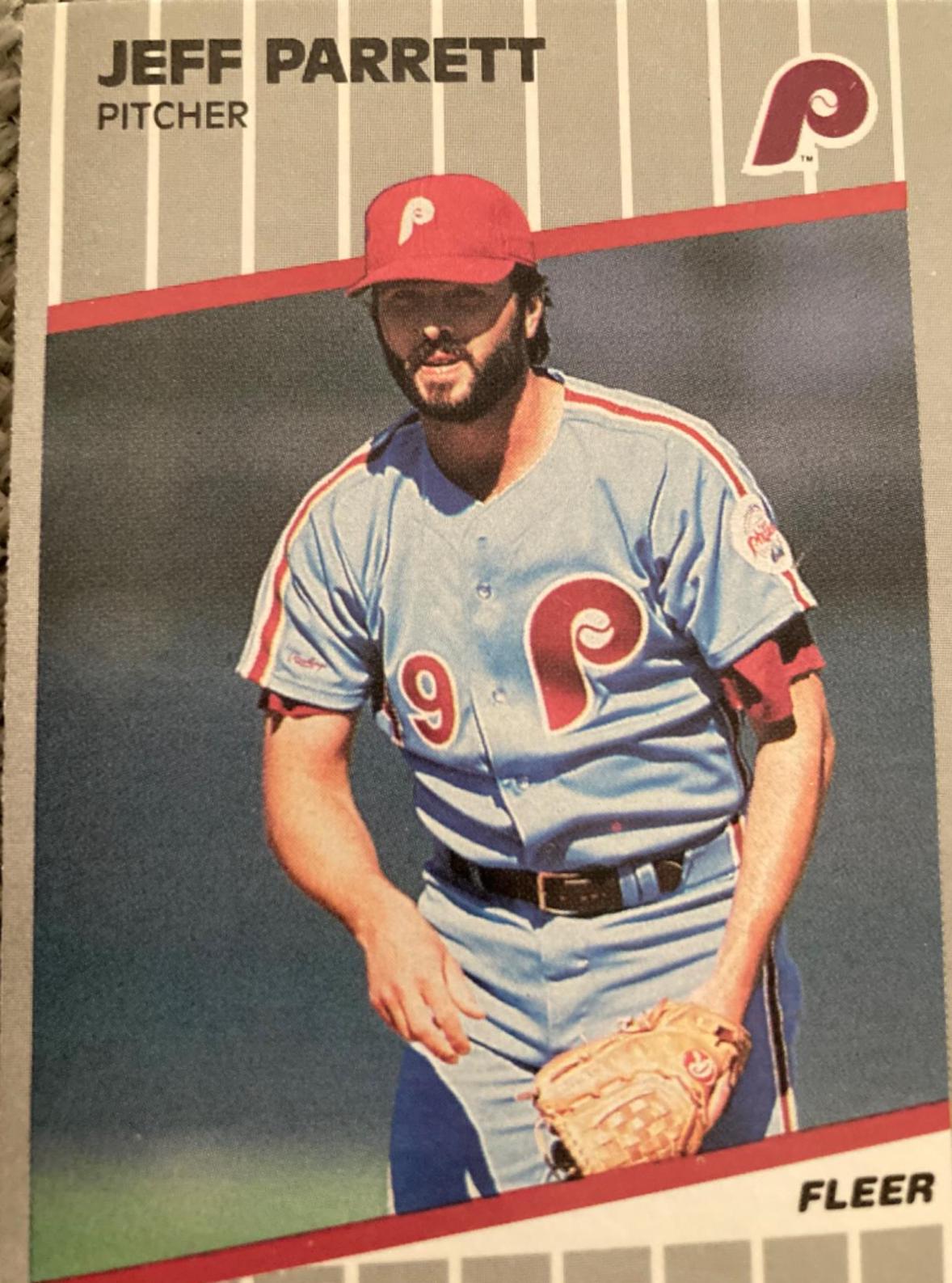 Jeff Parrett #U-112 Baseball Cards 1989 Fleer Update
