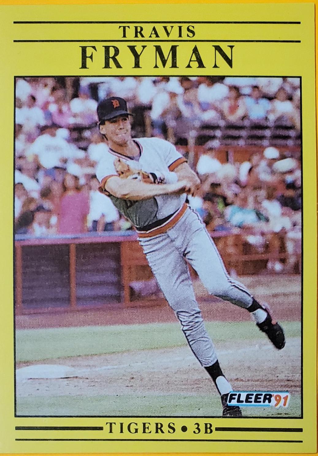 Travis Fryman #336 Baseball Cards 1991 Fleer