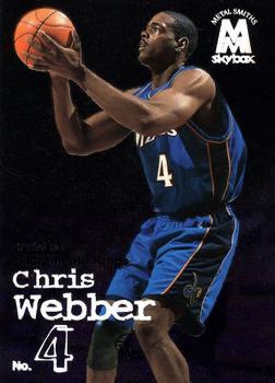Chris Webber #17 Basketball Cards 1998 Skybox Molten Metal