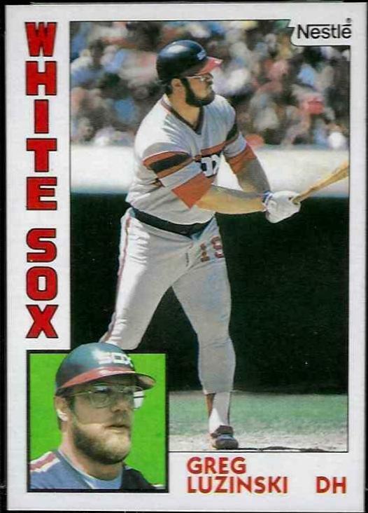 Greg Luzinski #20 Baseball Cards 1984 Topps Nestle