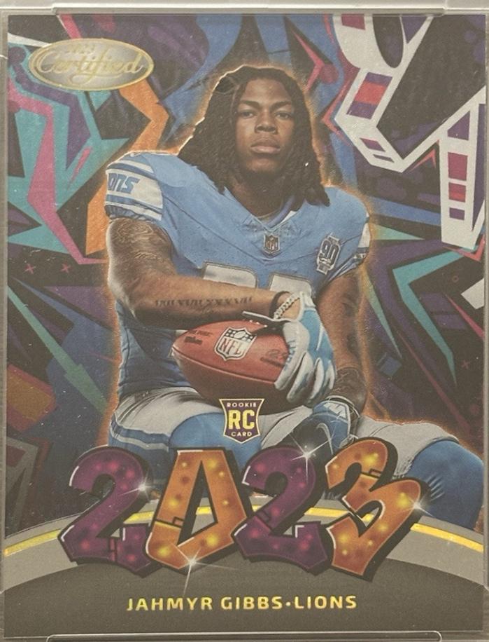 Jahmyr Gibbs #TP-2 Football Cards 2023 Panini Certified 2023