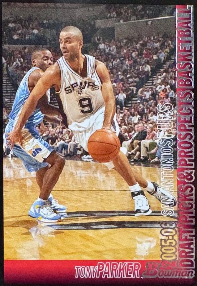 Tony Parker #108 Basketball Cards 2005 Bowman Draft Picks & Prospects Signs of the Future
