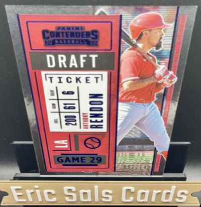 Anthony Rendon #1 Baseball Cards 2020 Panini Contenders