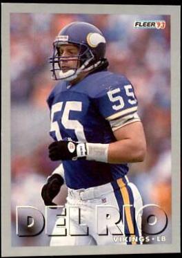 Jack Del Rio #7 Football Cards 1993 Fleer