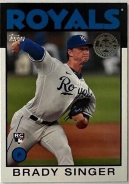 Brady Singer #86B-1 Baseball Cards 2021 Topps 1986 35th Anniversary