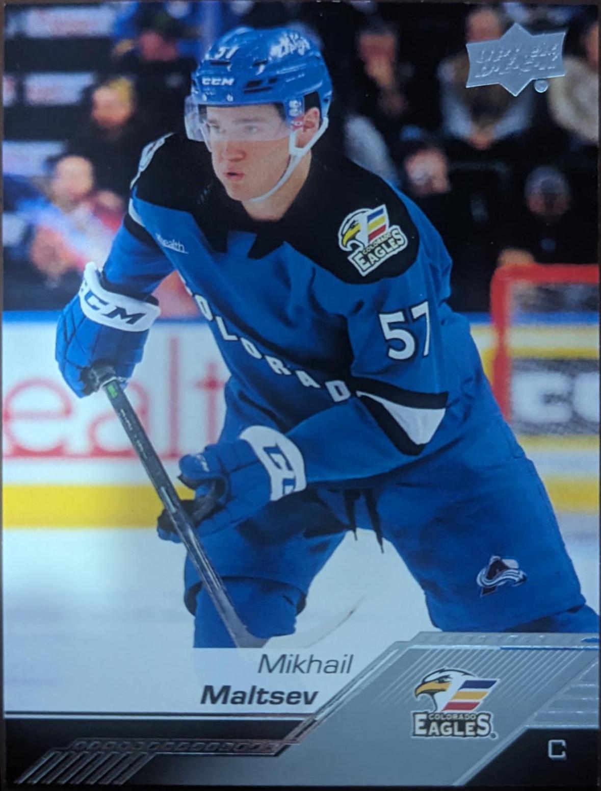 Mikhail Maltsev #7 Hockey Cards 2022 Upper Deck AHL