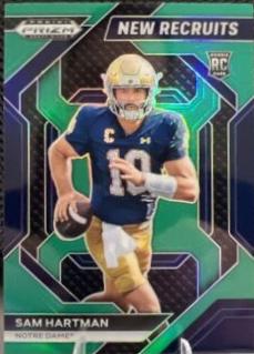 Sam Hartman #NR-SHN Football Cards 2024 Panini Prizm Draft Picks New Recruits