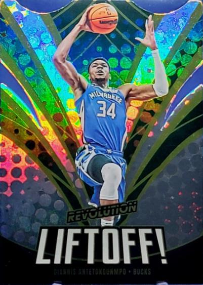 Giannis Antetokounmpo #5 Basketball Cards 2023 Panini Revolution Liftoff