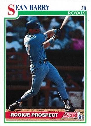 Sean Barry #764 Baseball Cards 1991 Score