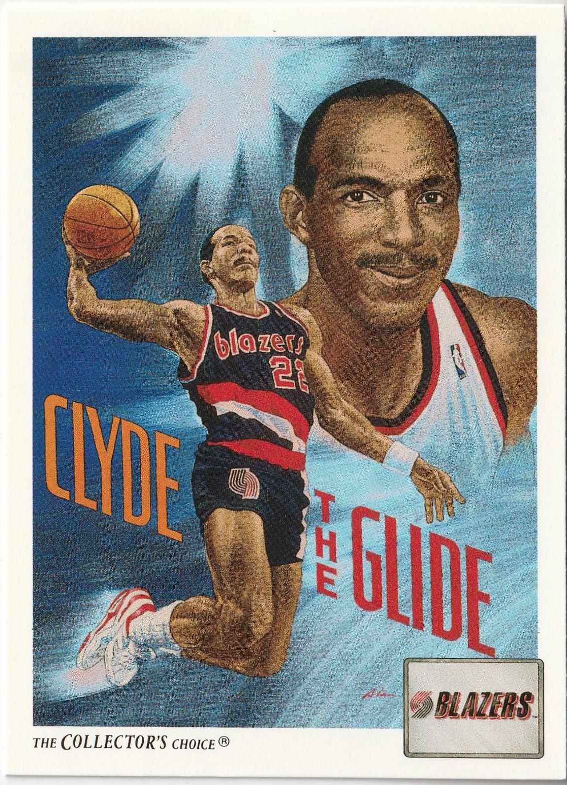 Clyde Drexler Trail Blazers Team #98 Basketball Cards 1991 Upper Deck