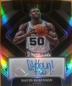 David Robinson #SG-DRB Basketball Cards 2021 Panini Select Signatures