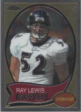 Ray Lewis #TB15 Football Cards 2005 Topps Chrome Throwbacks