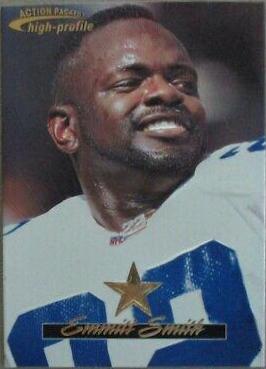 Emmitt Smith #1 Football Cards 1996 Action Packed