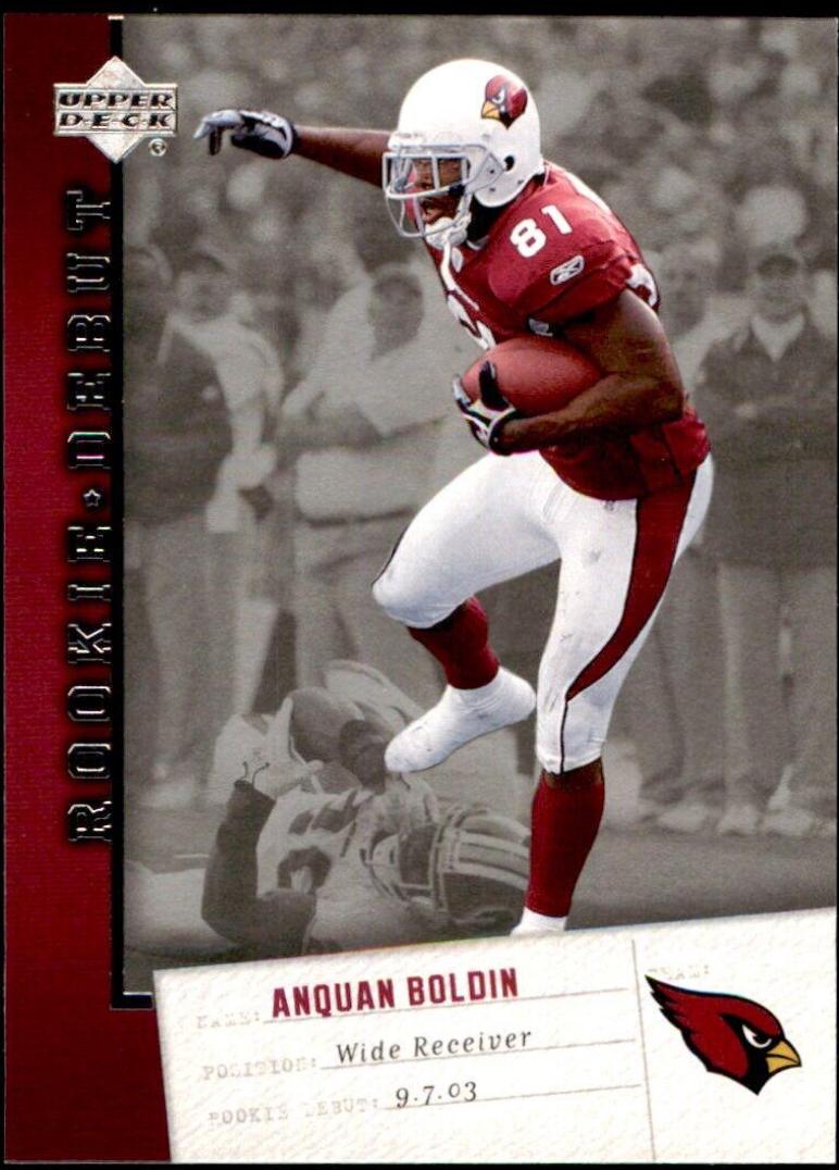Anquan Boldin #1 Football Cards 2006 Upper Deck Rookie Debut