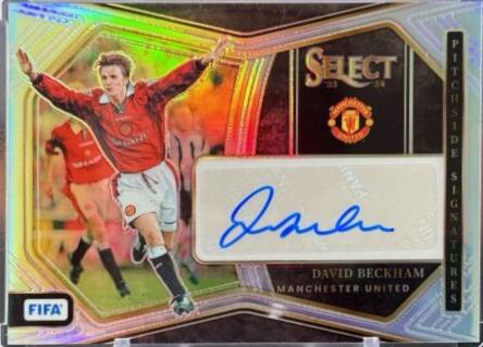 David Beckham #30 Soccer Cards 2023 Panini Select FIFA Pitchside Signatures