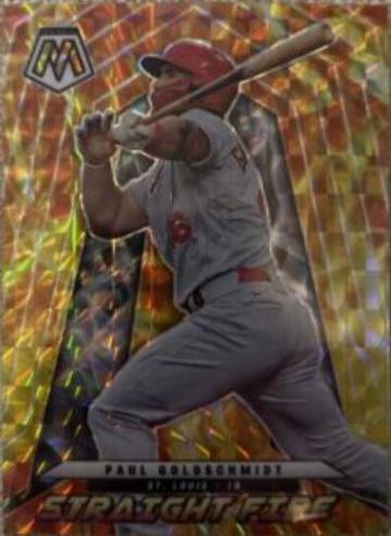 Paul Goldschmidt #Sf-16 Baseball Cards 2022 Panini Mosaic Straight Fire