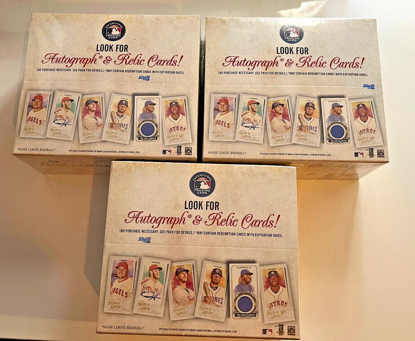 Retail Box Baseball Cards 2020 Topps Allen & Ginter