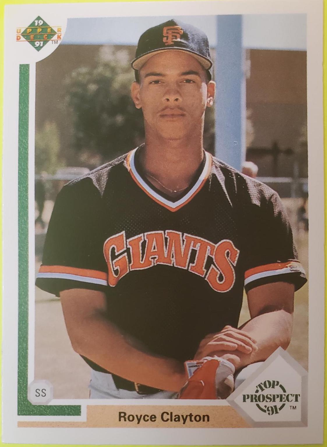 Royce Clayton #61 Baseball Cards 1991 Upper Deck