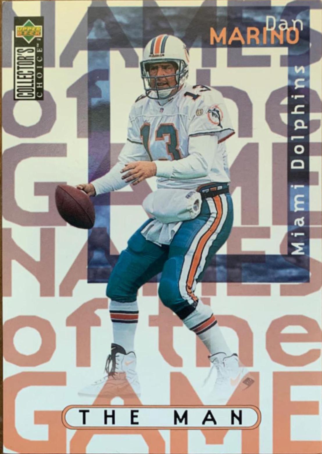 Dan Marino #7 Football Cards 1997 Collector's Choice Name the Game Jumbo