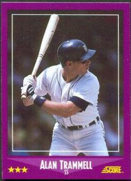 Alan Trammell #37 Baseball Cards 1988 Score Glossy